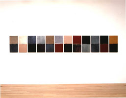 Sean Scully / 
Art Horizon II, 2002 / 
suite of 12 cibachrome prints mounted on aluminum / 
edition of 5 + 2 artist proofs / 
each: 23 1/2 x 12 in. (60 x 30 cm)