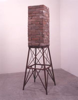 Michael C. McMillen / 
Aragon, 2004 / 
wood, steel and 140 bricks / 
80 x 25-1/2 in (203.2 x 64.8 cm)
