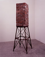 Michael C. McMillen / 
Aragon, 2004 / 
wood, steel and 140 bricks / 
80 x 25-1/2 in (203.2 x 64.8 cm)
