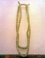 doublepoodleloopheader, 1992 / 
mixed media with fiberglass / 
95 x 27 x 20 in (241.3 x 68.6 x 50.8 cm) / 
Private collection