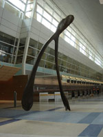 Terry Allen / 
Wish, 2003 - 2004 / 
Commission for Dallas Ft Worth Airport / 
New Terminal South Ticket Hall, Dallas, Texas / 
unique bronze / 
30' x 15' x 3' (9.14 x 4.57 x 0.91 m)