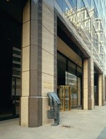 Terry Allen / 
Corporate Head, 1991 / 
Commission for Poet's Walk, Citicorp Center, Los Angeles, CA  / 
unique bronze / 
68 x 35 x 28 in (172.72 x 88.9 x 71.12 cm)