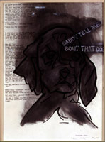 Terry Allen / 
Bloodtime Story, 1999-2000
gouache, graphite & ink
30-1/2 x 22-1/2 in (77.5 x 57.1 cm)