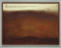 Terry Allen / 
Hill, 2000 / 
pastel & ink / 
22-1/2 x 30-1/2 in (57.2 x77.5 cm)