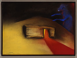 Terry Allen / 
Inside Outside, 2000<br
pastel<br
22-1/2 x 30-1/2 in (57.2 x77.5 cm)