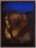 Terry Allen / 
Reins, 2000 / 
pastel / 
30 1/2 x 22 1/2 in (77.5 x 57.2 cm)