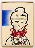 Terry Allen / 
Something Else, 2000-01 / 
gouache, pastel & ink / 
30 1/2 x 22 1/2 in (77.5 x 57.1 cm)