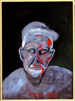 Terry Allen / 
Hero, 1999-2000 / 
pastel, gouache, oil stick / 
30-1/2 x 22-1/2 in (77.5 x 57.1 cm) / 
Private collection