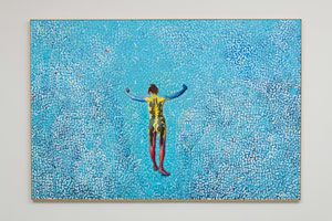 Tom Wudl / 
Yoga, 1982 / 
oil on canvas / 
72 x 108 in. (182.9 x 274.3 cm)