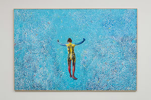 Tom Wudl / 
Yoga, 1982 / 
oil on canvas / 
72 x 108 in. (182.9 x 274.3 cm)