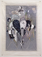 Still Life with Propagating Pluralities, 2004  / 
      acrylic and perforations on paper / 
      Paper: 76 x 55 3/8 in. (193 x 140.7 cm) / 
      Framed: 78 3/4 x 58 1/4 in. (200 x 148 cm) / 
      Private collection