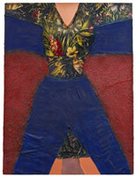 Jeanie, 1964 / cloth, polyester resin, acrylic and enamel on plywood / 48 x 36 in (121.9 x 91.4 cm) / Permanent collection, / Orange County Museum of Art