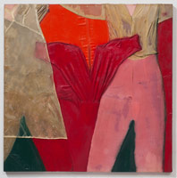 Tony Berlant / Betty, Betty, Betty, 1963 / cloth, polyester resin and enamel on plywood / 48 x 48 in (121.9 x 121.9 cm)