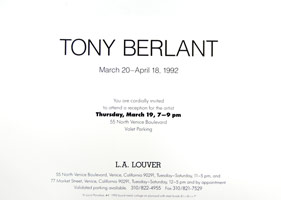 Tony Berlant announcement, 1992