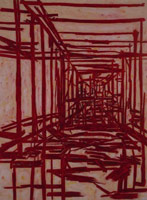 Tony Bevan / 
Corridor (PC0614), 2006 / 
        acrylic on canvas / 
        104 1/2 x 77 in. (265.4 x 195.6 cm) / 
        Private collection 