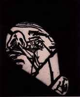 Head (PC9712), 1997 / 
acrylic and charcoal on canvas / 
126 1/2 x 105 in (321.3 x 266.7 cm) / 
Private collection