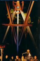 Mark di Suvero / 
Where are the Voices? / 
event photography, December 11, 2001 