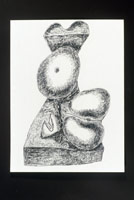 Untitled #12 (large female figure), 1988 / 
compressed charcoal / 
24 x 18 in. (61 x 45.7 cm) / 
Private collection