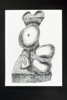 Untitled #12 (large female figure), 1988 / 
compressed charcoal / 
24 x 18 in. (61 x 45.7 cm) / 
Private collection