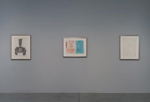 Installation photography, William Brice: Drawings 1960 - 1985 