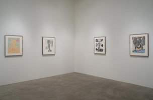 Installation photography, William Brice: Drawings 1960 - 1985 