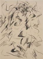 William Brice / 
Reclining Figure, 1961 / 
      charcoal on paper / 
      26 1/4 x 19 1/4 in. (66.7 x 48.9 cm) / 
      WBr10-4