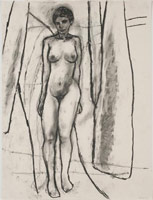 William Brice / 
Untitled, 1965 / 
      charcoal on paper / 
      24 x 18 in. (61 x 45.7 cm) / 
      WBr10-12