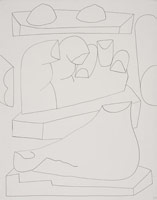 William Brice / 
Untitled, 1973 / 
      ink pen on paper / 
      24 x 18 7/8 in. (61 x 47.9 cm) / 
      WBr10-18