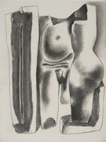 William Brice / 
Untitled, 1974, circa / 
      charcoal on paper / 
      24 x 18 in. (61 x 45.7 cm) / 
      WBr10-19