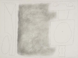 William Brice / 
Untitled, 1976 - 1978, circa / 
      charcoal on paper / 
      18 x 24 in. (45.7 x 61 cm) / 
      WBr10-20