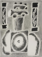 William Brice / 
Untitled, 1979 - 1997, circa / 
      charcoal and ink pen on paper / 
      24 x 18 in. (61 x 45.7 cm) / 
      WBr10-26