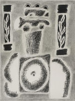 William Brice / 
Untitled, 1979 - 1997, circa / 
charcoal and ink pen on paper / 
24 x 18 in. (61 x 45.7 cm) / 
WBr10-26 