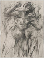 William Brice / 
Untitled, 1961 / 
      charcoal on paper / 
      25 x 19 in. (63.5 x 48.3 cm) / 
      WBr10-3