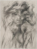 William Brice / 
Untitled, 1961 / 
      charcoal on paper / 
      25 x 19 in. (63.5 x 48.3 cm) / 
      WBr10-3