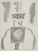 William Brice / 
Untitled, 1980 / 
      charcoal and ink on paper / 
      17 7/8 x 23 3/4 in. (45.4 x 60.3 cm) / 
      WBr10-31