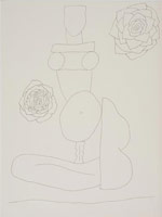 William Brice / 
Untitled, 1980, circa / 
      ink pen on paper / 
      24 x 18 in. (61 x 45.7 cm) / 
      WBr10-37 / 
      Private collection 