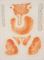William Brice / 
Untitled, 1981 / 
      pastel and graphite on paper / 
      24 x 17 3/4 in. (61 x 45.1 cm) / 
      WBr10-43 / 
      Private collection