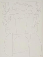 William Brice / 
      Untitled, 1981 / 
      ink on paper / 
      24 x 18 in. (61 x 45.7 cm) / 
      WBr10-48