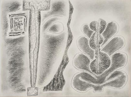 William Brice / 
Untitled, 1980, circa / 
      charcoal on paper / 
      18 x 24 in. (45.7 x 61 cm) / 
      WBr10-52