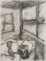 William Brice / 
Untitled, 1963 / 
      charcoal on paper / 
      25 x 19 in. (63.5 x 48.3 cm) / 
      WBr10-9
