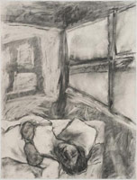 William Brice / 
Untitled, 1963 / 
      charcoal on paper / 
      25 x 19 in. (63.5 x 48.3 cm) / 
      WBr10-9