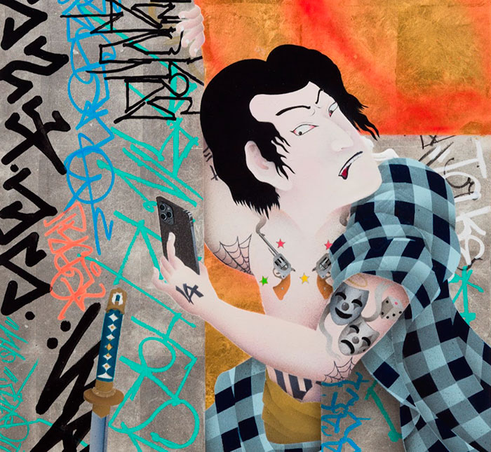 Gajin Fujita at the ADAA Fair